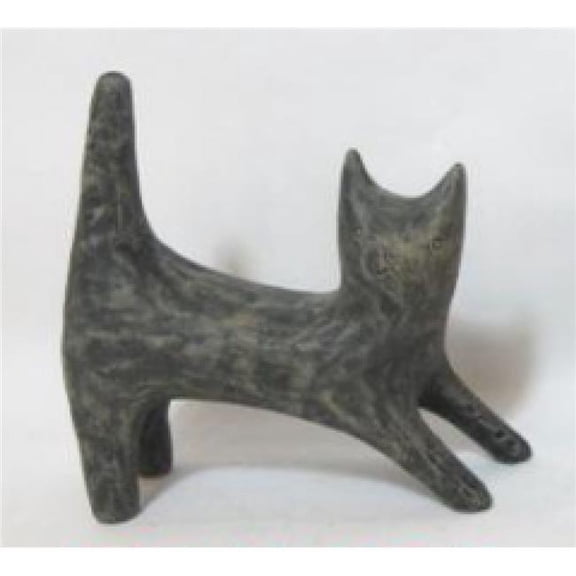 MDR Trading Inc. FP-CNP-361_Q01 Primitve Look Gray Stretching Ceramic Cat Figurine