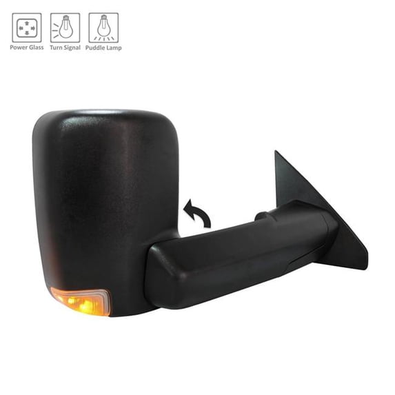 MDR Trading Inc. TA-CH1321459 Replacement Passenger Side Power Tow Style Door Mirror For RAM PICKUP-RAM-1500 2019-2023(CH1321459)
