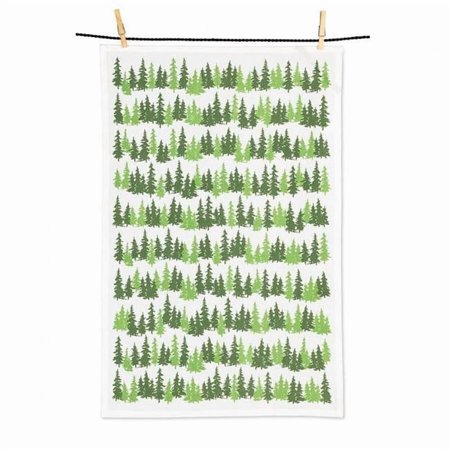 MDR Trading Inc. AB-56-VT-AB-233 Rows Of Evergreens Tea Towel
