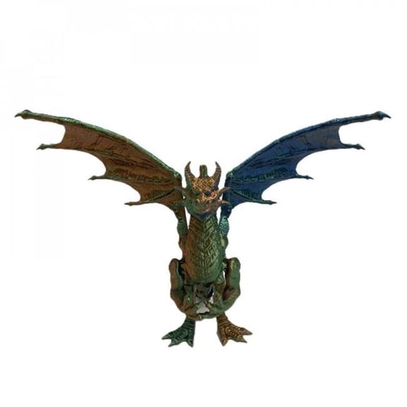 MDR Trading Inc. SC-105.43.1148 3D Printed Copper, Blue And Green Winged Dragon Figurine