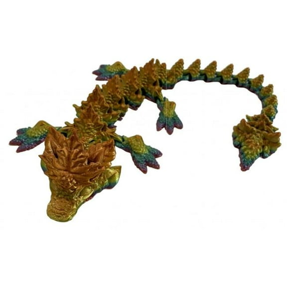 MDR Trading Inc. SC-105.43.666 3D Printed Autumn Dragon With Orange Figurine