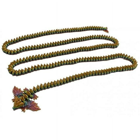 MDR Trading Inc. SC-105.43.668 3D Printed Baby Gold Crystal Tailed Dragon Figurine