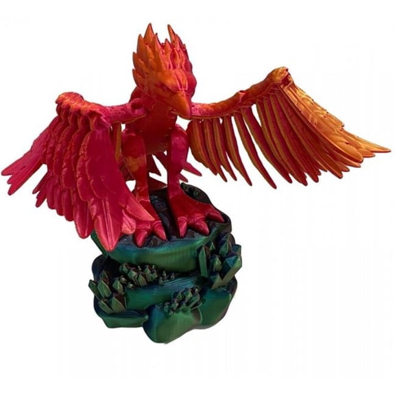 MDR Trading Inc. SC-105.69.595 3D Printed Phoenix On A Fire Stand Figurine