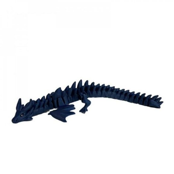 MDR Trading Inc. SC-105.75.735 3D Printed Sparkly Blue War Dragon Figurine