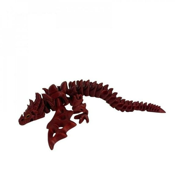 MDR Trading Inc. SC-105.75.743 3D Printed Sparkly Red Zombie Dragon Figurine