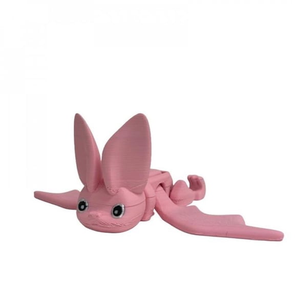 MDR Trading Inc. SC-105.75.757 3D Printed Pink Flying Bat Figurine