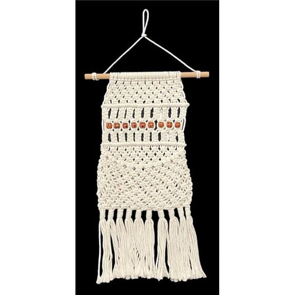 MDR Trading Inc. SC-106.51.432 Macrame With Fringes And Beads Wall Decor