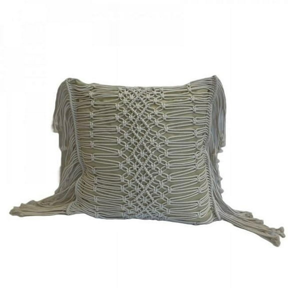 MDR Trading Inc. SC-106.58.456 Macrame With Fringes Pillow