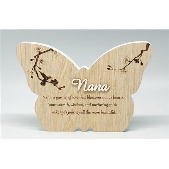 MDR Trading Inc. SC-SBP243 Nana- Butterfly Shape With Saying Block Sign