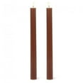thumbnail image 1 of MDR Trading Inc. AB-27-GROOVE-BRN Set Of 2 Ridged Brown Taper Candles, 1 of 1