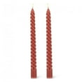 thumbnail image 1 of MDR Trading Inc. AB-27-TWIRL-BURG Set Of 2 Tight Spiral Taper Candles, 1 of 1