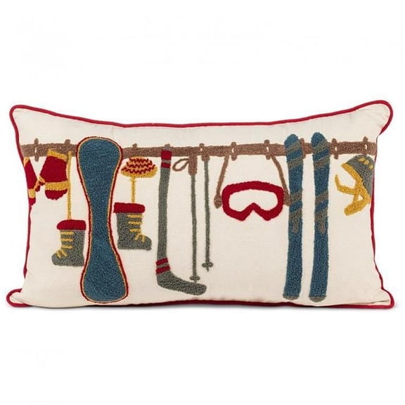 MDR Trading Inc. AB-50-CHALET-GEAR Ski Gear Rectangular Pillow