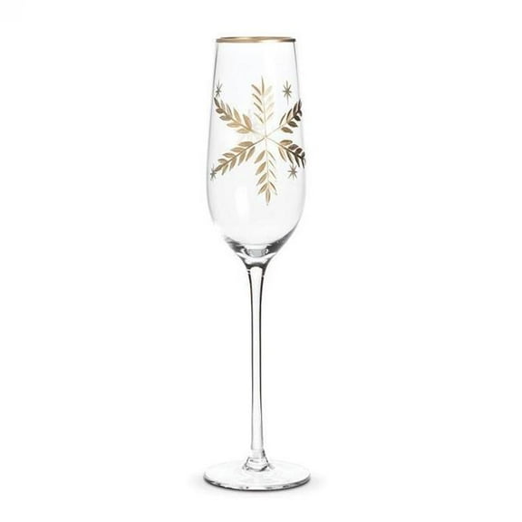 MDR Trading Inc. AB-27-FLAKE-FLUTE_Q01 Snowflake Flute Glass
