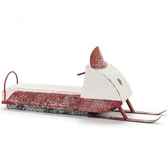 MDR Trading Inc. AB-27-WINTER-3147 Snowy Snowmobile Figurine