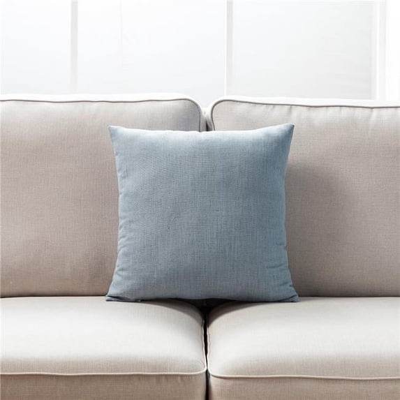 MDR Trading Inc. HU-SS1818KS28OP Steel Blue Linen Blend With Polyester Insert Pillow