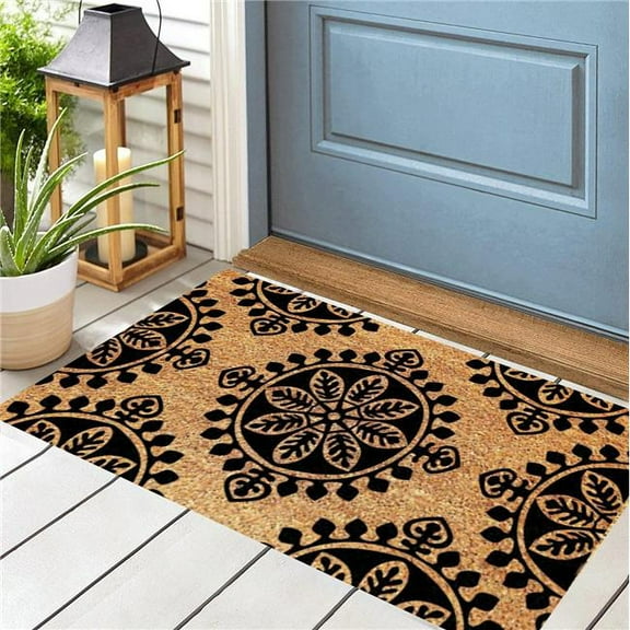 MDR Trading Inc. VA-DMC-1848-NIV20 Brown And Black Patterned Coir Doormat 18'X48'