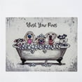 thumbnail image 1 of MDR Trading Inc. FP-MIN-368 Wash Your Paws- Dogs In A Bubble Bath Sign, 1 of 1