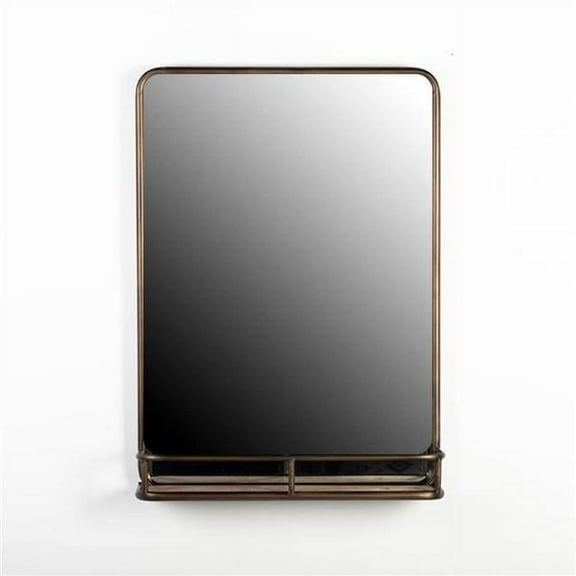 MDR Trading Inc. FP-WEN-21009_Q01 Wooden Frame With Shelf Wall Mirror