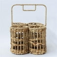 thumbnail image 1 of MDR Trading Inc. FP-MAC-175-S_Q01 Woven 4 Bottle Basket With Handle Wine Tote, 1 of 1