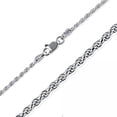 thumbnail image 1 of MDR Trading SS-AHN009 16 in. Silver Rope Chain with Lobster Clasp Necklace, 1 of 1
