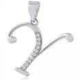 thumbnail image 1 of MDR Trading SS-PIZ002-Y 20 mm White & Silver Ornate Letter Y with Cubic Zirconia Pendant, 1 of 2