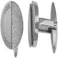 thumbnail image 1 of MDR Trading SS-SSC028 Stainless Steel Silver Designer Style Round Cufflinks, 1 of 1