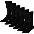 thumbnail image 1 of MDR Unisex Adult Crew Socks - Cotton Socks Everyday Use - 3 Pair - Pack Made in USA (13-15, Black), 1 of 5