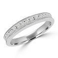 MDR1700353.25 0.37 CTW Round Diamond SemiEternity Wedding Band Ring
