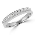 thumbnail image 1 of MDR170035-7.25 0.37 CTW Round Diamond Semi-Eternity Wedding Band Ring in 14K White Gold - 7.25, 1 of 1