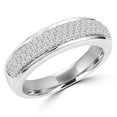 thumbnail image 1 of MDR170045-8.25 0.5 CTW Round Diamond Pave Semi-Eternity Wedding Band Ring in 14K White Gold - 8.25, 1 of 1