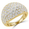 thumbnail image 1 of MDR170046-3.75 0.5 CTW Round Diamond Pave Cocktail Ring in 14K Yellow Gold - 3.75, 1 of 1