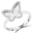 thumbnail image 1 of MDR170085-5.75 0.2 CTW Round Diamond Cocktail Ring in 14K White Gold - Size 5.75, 1 of 1