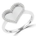 thumbnail image 1 of MDR170086-7.75 0.2 CTW Round Diamond Cocktail Ring in 14K White Gold - Size 7.75, 1 of 1