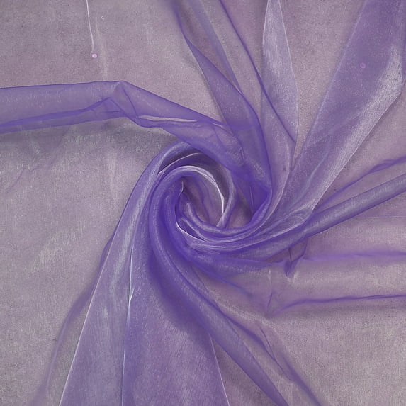 MDS 5 Yard Organza Fabric for Wedding Sewing & Craft Costumes, 44” Lavender