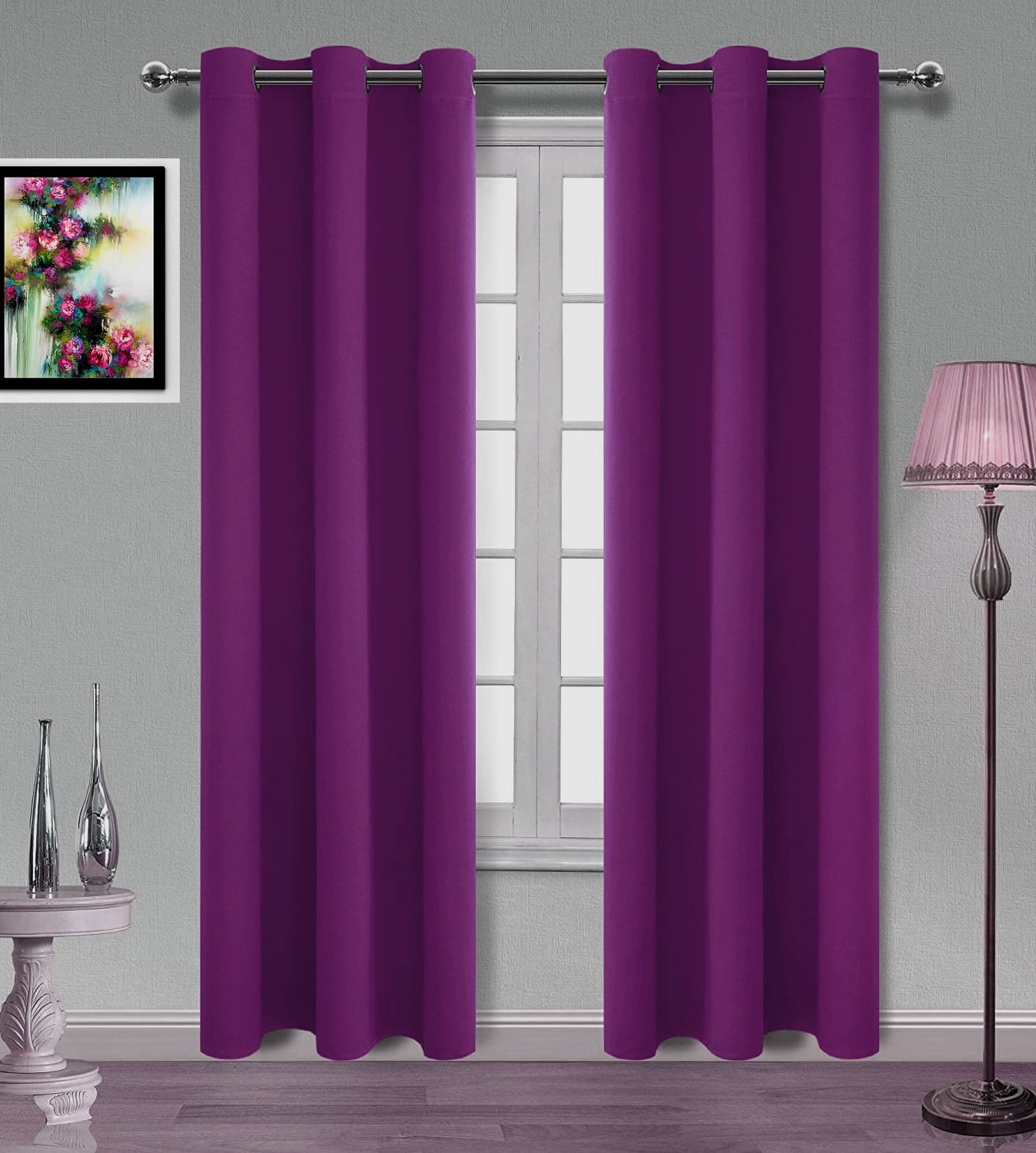 MDS Blackout Curtains for Living Room and Bedroom Thermal Insulated