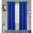thumbnail image 1 of MDS Blackout Curtains for Living Room and Bedroom Thermal Insulated Grommet Room Darkening Draperies 2 Panels (Royalblue 52x45), 1 of 6
