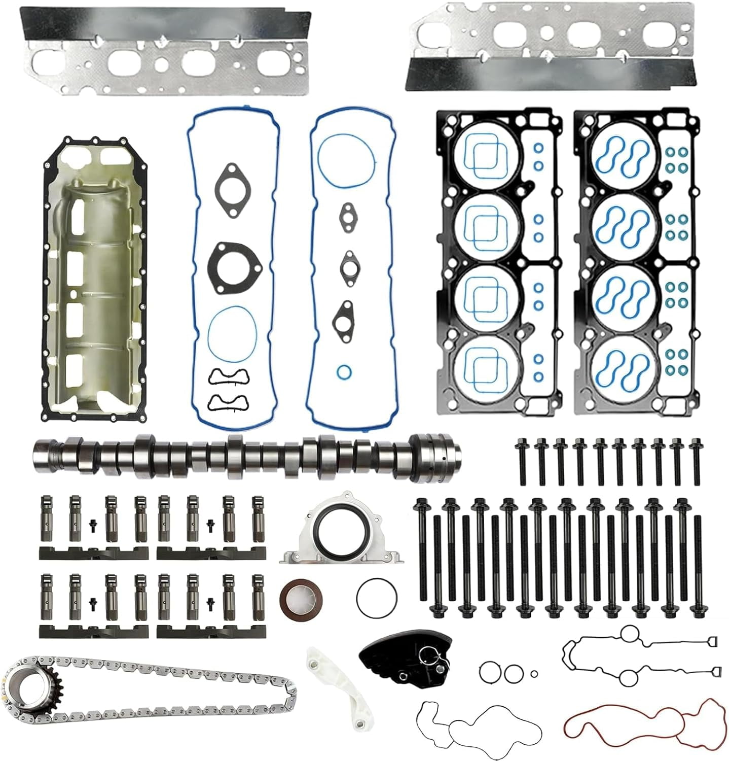 MDS Lifters Camshaft Timing Chain Oil Pan Gasket For 2009-2015 Chrysler ...