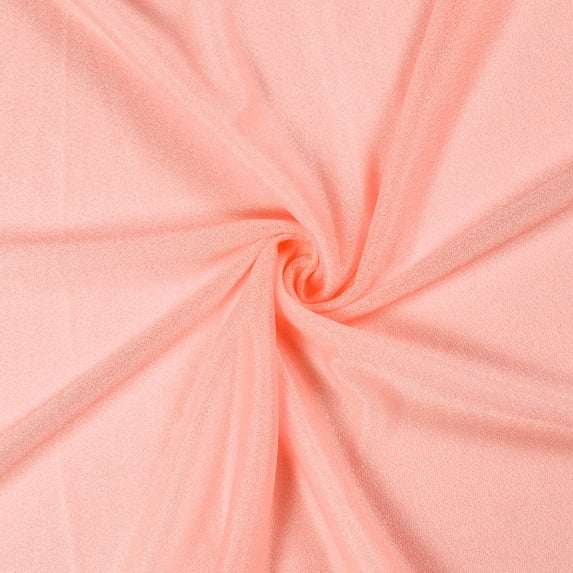 MDS Pack of 10 Yard Wedding Arch Draping Fabric sheer Chiffon Fabric Drapery for Wedding Ceremony Reception Swag and Backdrop Decorations Fabric 60” width - peach