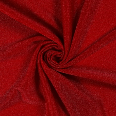 MDS Pack of 5 yard Wedding Arch Draping Fabric sheer Chiffon Fabric Drapery for Wedding Ceremony Reception Swag and Backdrop Decorations Fabric 60” width - apple red
