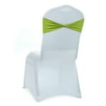 thumbnail image 1 of MDS Pack of 10 Spandex Chair Bow Sash Bands Ties Without Buckle for Wedding - Apple Green, 1 of 6