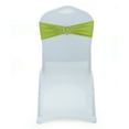 thumbnail image 1 of MDS Pack of 10 Spandex Chair Sashes Bow Ties With Buckle for Wedding - Apple Green, 1 of 8