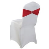 Efavormart 5 Pack Pink Wide Ruffled Spandex Chair Sash Band - 8"x13 ...