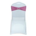thumbnail image 1 of MDS Pack of 10 Spandex Chair Sashes Bow Ties With Buckle for Wedding - Dusty Pink, 1 of 8