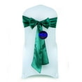 thumbnail image 1 of MDS Pack of 10 satin Chair Sashes Bow for Wedding and Events Supplies Party -Emerald green, 1 of 7