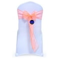 thumbnail image 1 of MDS Pack of 100 Organza Chair Sashes Bow Sash for Wedding and Events Supplies Party Decoration Chair Cover sash -Coral, 1 of 7