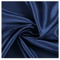 thumbnail image 1 of MDS Pack of 15 Yard Charmeuse Bridal SOLID Satin Fabric for Wedding Dress Fashion Crafts Costumes Decorations Silky Satin 44” Navy Blue, 1 of 5