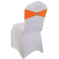 thumbnail image 1 of MDS Pack of 150 Spandex Chair Sashes Bow Ties With Buckle for Wedding - Orange, 1 of 5