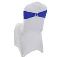 thumbnail image 1 of MDS Pack of 200 Spandex Chair Sashes Bow Ties With Buckle for Wedding - Royal Blue, 1 of 6