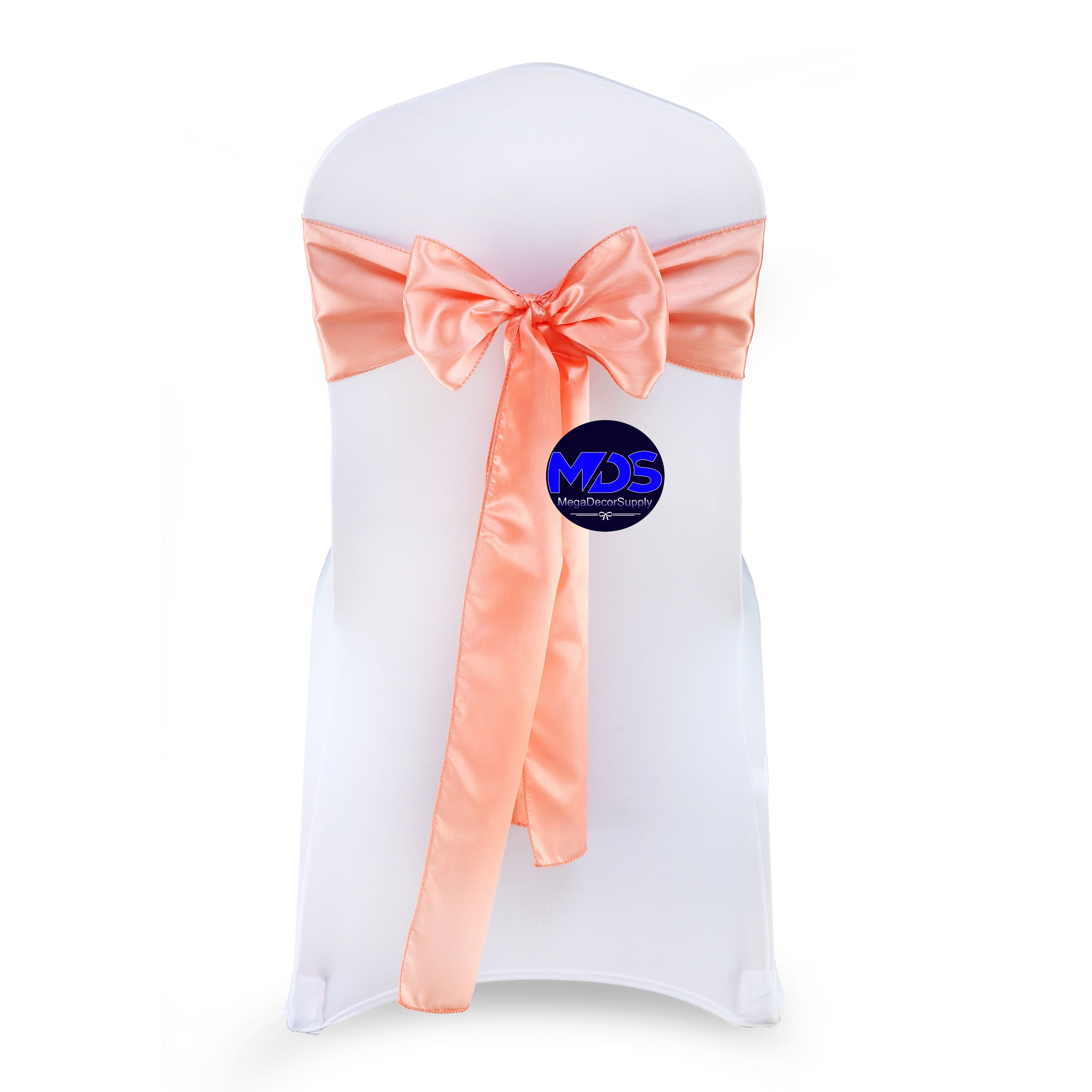 MDS Pack of 25 Satin Chair Sashes Bow Sash for Wedding and Events Decor ...