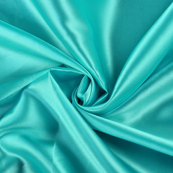 MDS Pack of 35 Yard Charmeuse Bridal SOLID Satin Fabric for Wedding Dress Fashion Crafts Costumes Decorations Silky Satin 44” teal